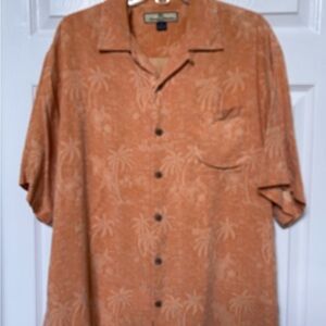 Tommy Bahama Men's Orange Shirt